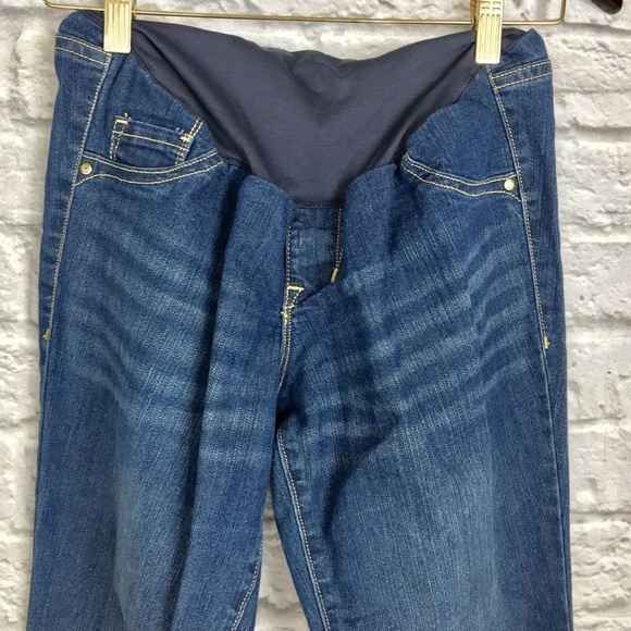 Old Navy Women's Size 6 Maternity Jeans Blue Flare - Picture 3 of 9